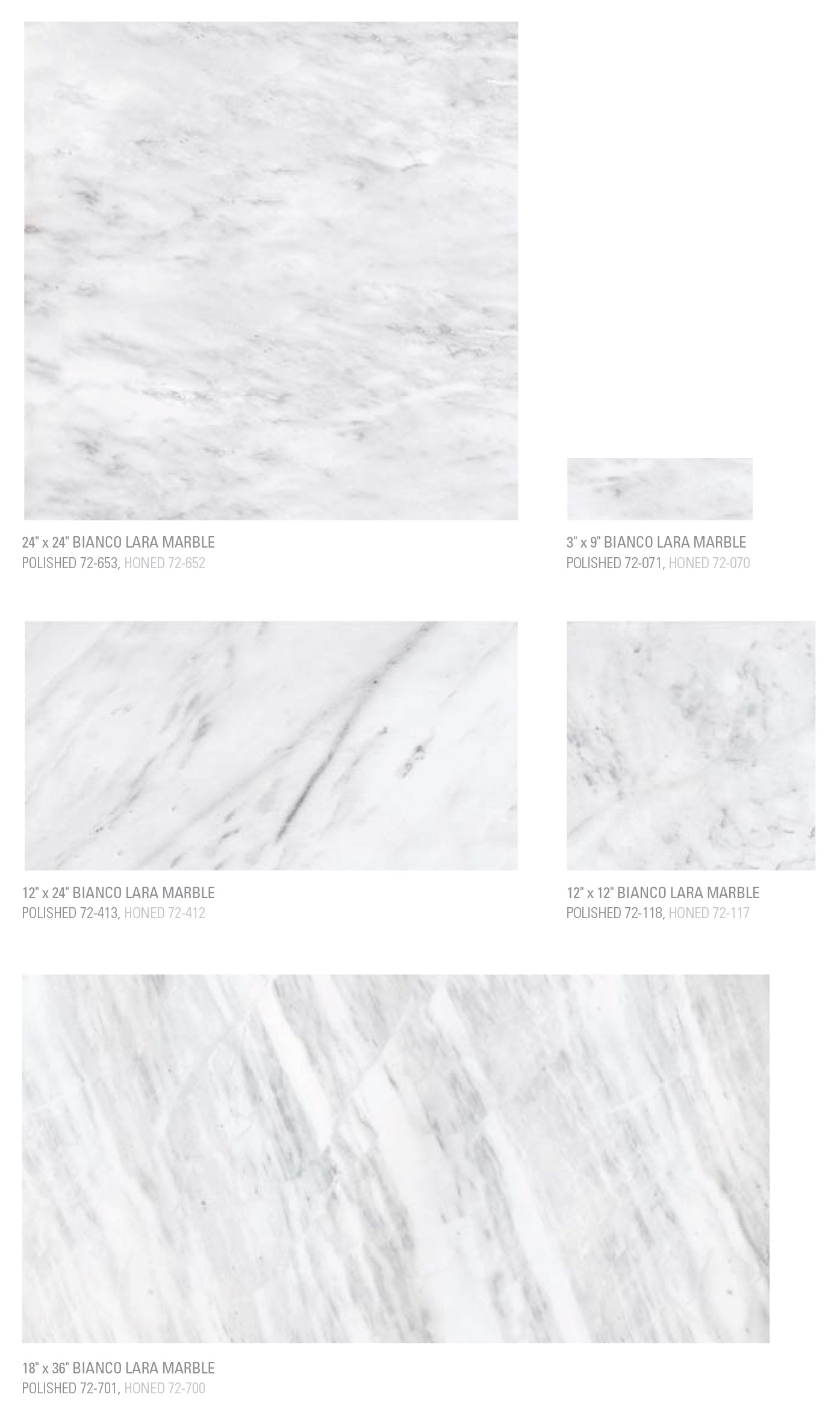 Bianco Lara White Marble Tiles